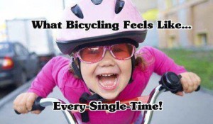 Bring out your inner child.  Ride your bike!